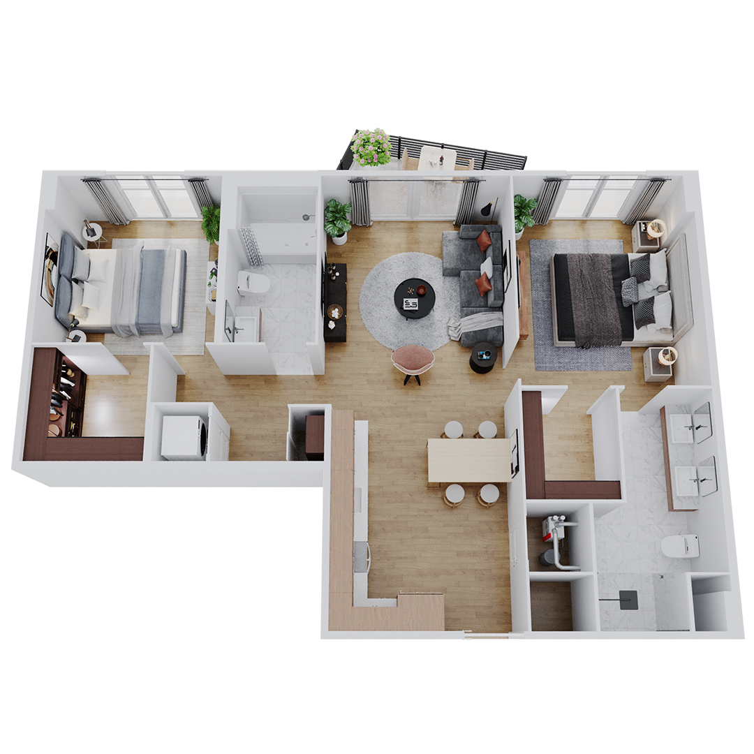 B1 – 2 Bed