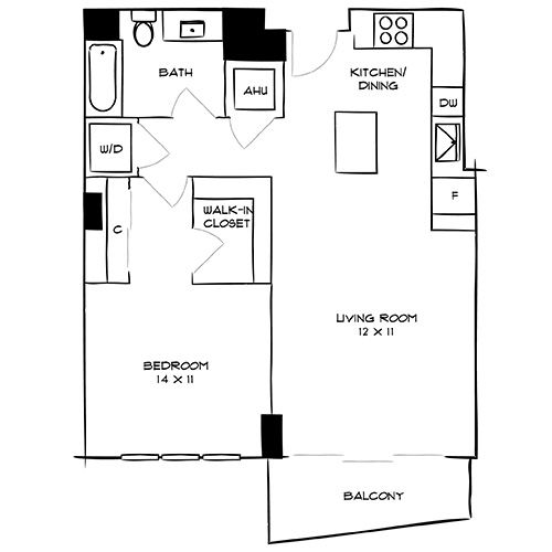 1 Bed – Park 1M